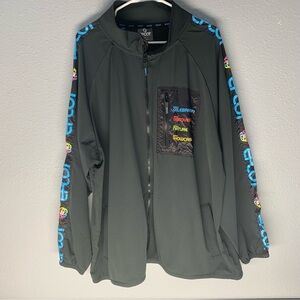 Disney Parks Epcot Jacket Mens XXL Black 2022‎ Neighborhoods Windbreaker Zipper